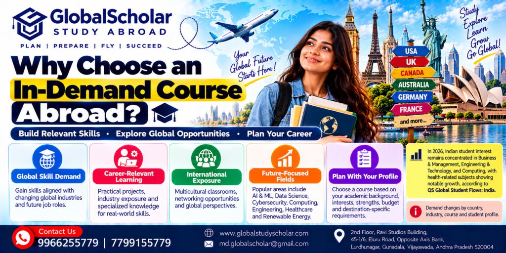 In-demand courses abroad 2027 for Indian students