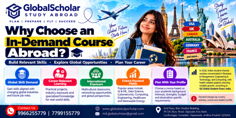 In-demand courses abroad 2027 for Indian students